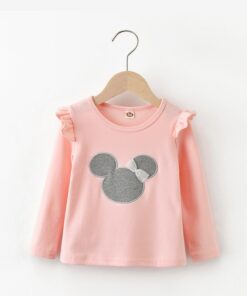 Child Little Baby Girls Clothes T-Shirt Cartoon Mouse Tees Tops New Year 2020 Kids TShirt Spring Cotton Soft Long Sleeve Outfits