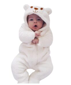 Baby Romper For Newborns New Born Baby Clothes Newborn Infant Baby Boy Girl Hooded Cartoon Flannel Romper Jumpsuit Warm Clothes