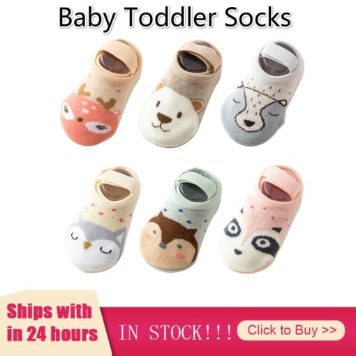 Baby Socks Cotton Toddler Floor Cute Cartoon Infant Anti-slip Socks Baby Girl Boy Soft Clothes Winter Newborn Calcetines