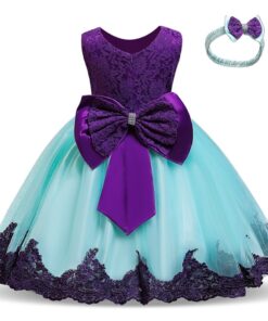 Kids Dress for Girls Summer Dresses for Party and Wedding Christmas Clothing Princess Flower Tutu Dress Children Prom Ball Gown