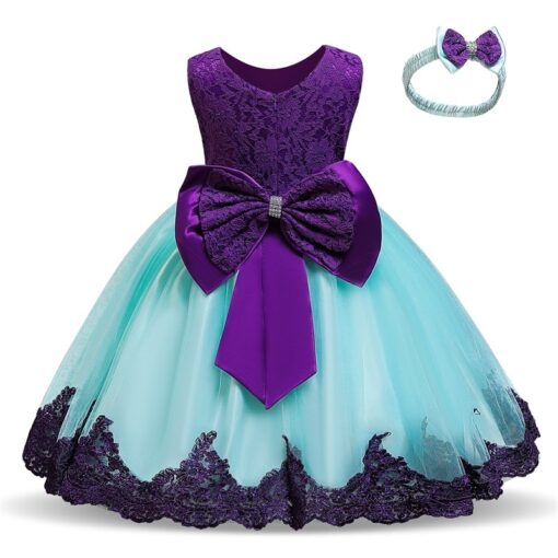 Kids Dress for Girls Summer Dresses for Party and Wedding Christmas Clothing Princess Flower Tutu Dress Children Prom Ball Gown