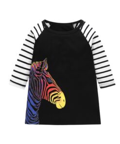 1-7 Years Kids Girl Dress Toddler Baby Long Sleeve Dresses Summer Children Clothing Girls Cotton Princess Dress Kid Tops Outfits