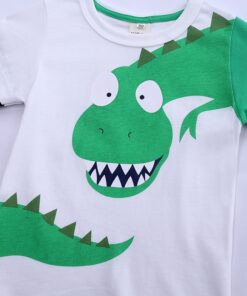 New Baby Boy T-Shirt Children's Clothes Cartoon Boy Dinosaur Long Sleeve T-shirt Spring and Autumn New Print Coat 2-7 Years Old
