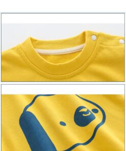 Autumn New Cute Toddler Girl Clothes Fashion Boys Sweatshirt Cartoon Animals Pattern Long Sleeve O Neck Cotton Baby Warm Outfits