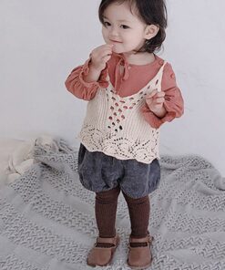 0-5T Autumn Winter Baby Girls Corduroy Thicken Warm Loose Elastic Pants Shorts Solid Color Mid Waist Wild
