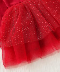 2-4 Years Christmas elk Print Girls Princess Dress Winter Long Sleeve Dresses for Girl birthday Party Cartoon Kids dress D30