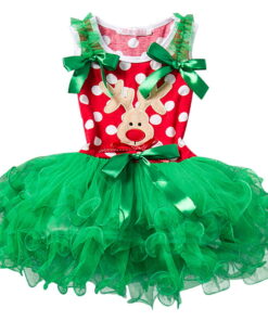 Fancy New Year Baby Girl Carnival Santa Dress For Girls Summer Mouse Christmas Children Clothing Party Tulle Kids Costume