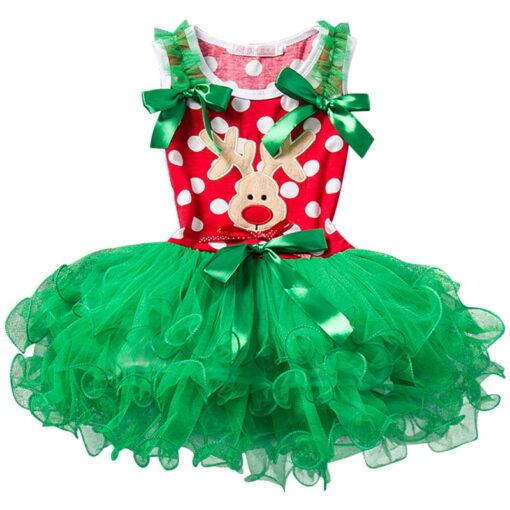 Fancy New Year Baby Girl Carnival Santa Dress For Girls Summer Mouse Christmas Children Clothing Party Tulle Kids Costume
