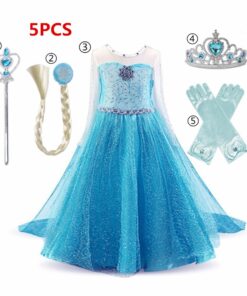 Dress for Girls Kids Christmas Dress Halloween Cosplay Costume Children Birthday Party Clothing Girls Princess Costume