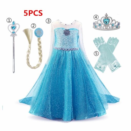 Dress for Girls Kids Christmas Dress Halloween Cosplay Costume Children Birthday Party Clothing Girls Princess Costume