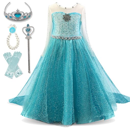 Kids Dresses For Girls Dress Cosplay Princess Costumes Kids Party Christmas Gift Fantasia Vestidos Girls Clothing