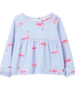 Little maven Girls Long Sleeve Shirts Animal Flamingo Children Girls Tops Tees T-Shirts Baby Kids Clothes Little Girls Shirts