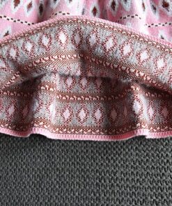 Girls Autumn Dress 2020 New Winter Baby Kids Knitted Bottoming Ladies National Jacquard Long-Sleeved Stretch Slim Sweater Dress