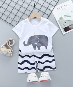 Unni-yun Casual Baby Kids Sport Clothing Plaid Lion Clothes Sets for Boys Costumes 100% Cotton Baby Clothes 6M -4 Years Old