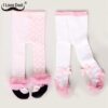 Lovely Spring Baby Tights Cotton Cute Lace Bows Baby Girl Tights Clothes Winter Newborn 0-24M Girls Pantyhose Menina Collant