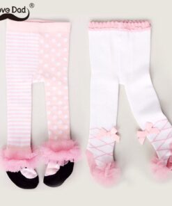 Lovely Spring Baby Tights Cotton Cute Lace Bows Baby Girl Tights Clothes Winter Newborn 0-24M Girls Pantyhose Menina Collant
