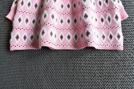 Girls Autumn Dress 2020 New Winter Baby Kids Knitted Bottoming Ladies National Jacquard Long-Sleeved Stretch Slim Sweater Dress