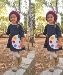 1-7 Years Kids Girl Dress Toddler Baby Long Sleeve Dresses Summer Children Clothing Girls Cotton Princess Dress Kid Tops Outfits