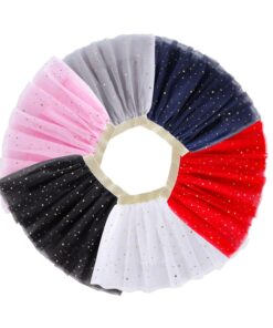 2020 Fashion Kids Mesh Miniskirts Girls Princess Stars Glitter Dance Ballet Tutu Brand Sequin Party Girl Faldas Skirt Elastic