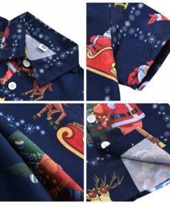 Autumn Baby Boy Short Sleeve Christmas Cartoon Print T-Shirts Kids Tops Casual Blouse 1-6Y T-Shirts