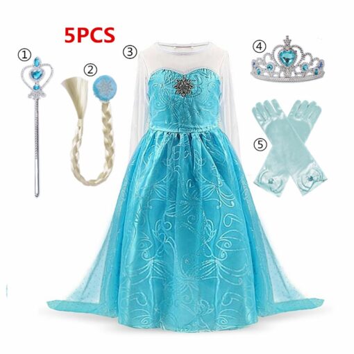 Dress for Girls Kids Christmas Dress Halloween Cosplay Costume Children Birthday Party Clothing Girls Princess Costume