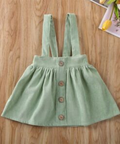 Kid Baby Girl Strap Suspender Skirt Corduroy Party Overalls Autumn A Line Toddler Girls Casual Clothing Outfits 1-6Y