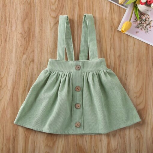 Kid Baby Girl Strap Suspender Skirt Corduroy Party Overalls Autumn A Line Toddler Girls Casual Clothing Outfits 1-6Y