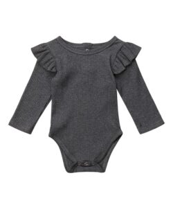 Baby Girl Rompers Autumn Princess Newborn Baby Clothes For 0-2Y Girls Boys Long Sleeve Jumpsuit Kids Baby Outfits Clothes