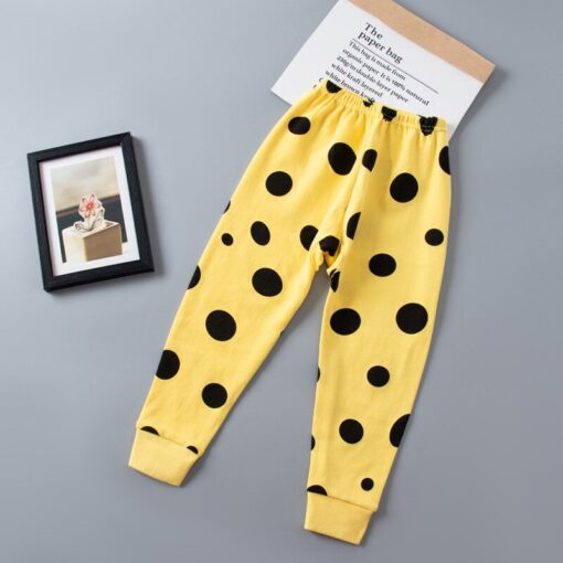 Cartoon Kids Long Pants Cotton Single Boy Cotton Trouser Striped Baby Tight Mouth Pyjama Bottoms Cotton Panties for Girl