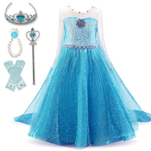 Kids Dresses For Girls Dress Cosplay Princess Costumes Kids Party Christmas Gift Fantasia Vestidos Girls Clothing