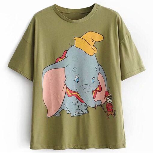 Disney Cartoon Cotton T-Shirt Women 2020 Summer Casual Mickey Mouse Daisy Duck Tshirt Women Vintage Streetwear Tee Tops T-Shirts