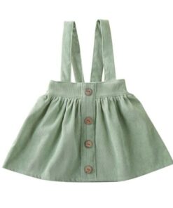 Kid Baby Girl Strap Suspender Skirt Corduroy Party Overalls Autumn A Line Toddler Girls Casual Clothing Outfits 1-6Y