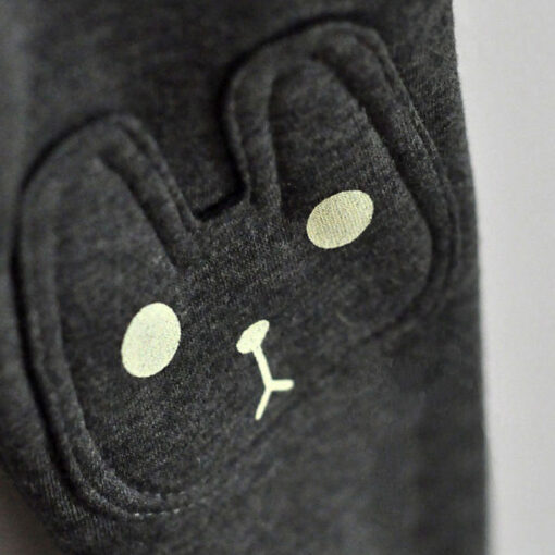 Cute Rabbit Printed Girls Child Pants Winter Autumn Bottoms Kids Baby Toddler Inside Warm Fleece Leggings Trousers