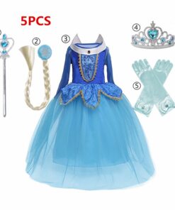 Dress for Girls Kids Christmas Dress Halloween Cosplay Costume Children Birthday Party Clothing Girls Princess Costume