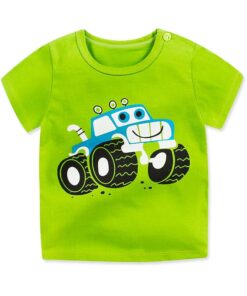 Girls 6M-5Y summer T-Shirts short sleeve Tees Kids Children Casual Cartoon Unisex cotton T-Shirts Boy baby clothes girls tops