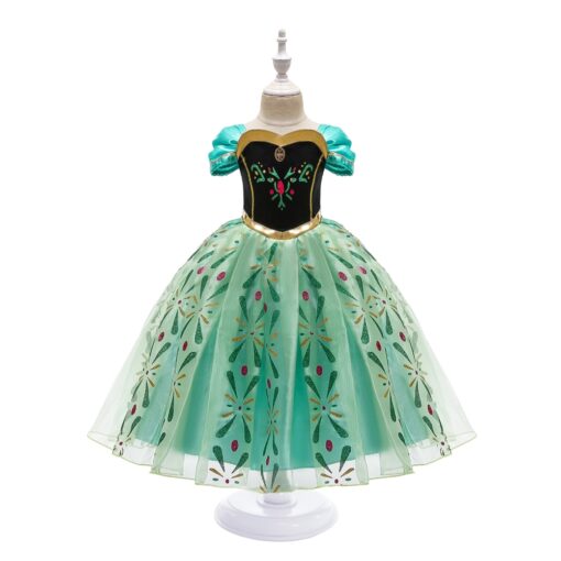Infant Girl Christmas Dress Children's Party Anna Dress Carnival Costumes for Girls Disguise Child Elsa Anna Costume Elza Dress