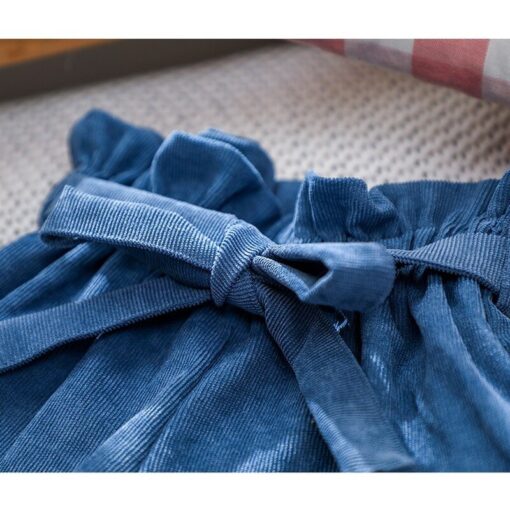 Summer New Retro Fashion Baby Girls Shorts Pure Cotton High Waist Short 0-5Y Kid Casual Bow Loose Short Solid Color Girl Legging
