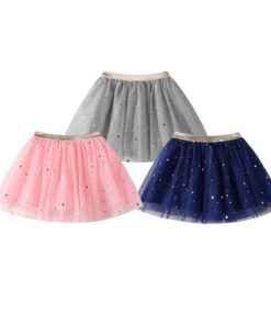 Baby Kids Girls Princess tutu Skirts Stars Glitter Sequins Party Dance Ballet Skirts Children Chiffon jupon tulle femme #10F