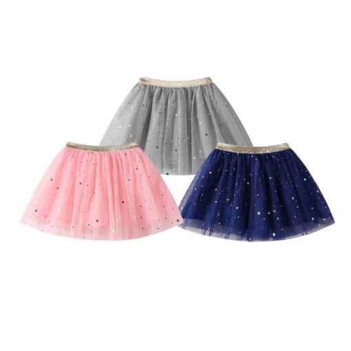 Baby Kids Girls Princess tutu Skirts Stars Glitter Sequins Party Dance Ballet Skirts Children Chiffon jupon tulle femme #10F
