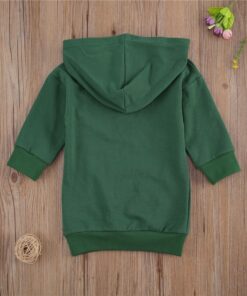 1-5Y Infant Kids Baby Girl Long Sleeve Hooded Dress Solid Color Pullover Clothes Autumn Winter Warm Top for Children