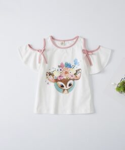 VIDMID children t-shirts baby girls cotton t-shirts tees baby & kids summer children clothes kids cartoon short sleeve 4132 03