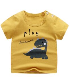 Girls 6M-5Y summer T-Shirts short sleeve Tees Kids Children Casual Cartoon Unisex cotton T-Shirts Boy baby clothes girls tops