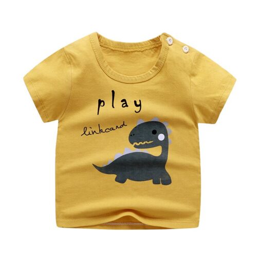 Girls 6M-5Y summer T-Shirts short sleeve Tees Kids Children Casual Cartoon Unisex cotton T-Shirts Boy baby clothes girls tops