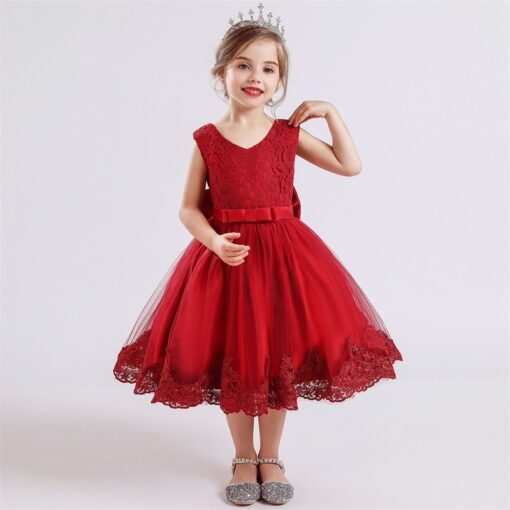 Kids Dress for Girls Summer Dresses for Party and Wedding Christmas Clothing Princess Flower Tutu Dress Children Prom Ball Gown