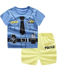 Unni-yun Casual Baby Kids Sport Clothing Plaid Lion Clothes Sets for Boys Costumes 100% Cotton Baby Clothes 6M -4 Years Old