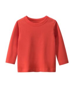 100% Cotton Long Sleeves Kids T Shirt Boys Girls Toddler Infant Baby Clothing Casual T-Shirts Tops Tees Shirt Child Clothes
