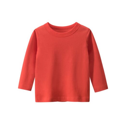 100% Cotton Long Sleeves Kids T Shirt Boys Girls Toddler Infant Baby Clothing Casual T-Shirts Tops Tees Shirt Child Clothes