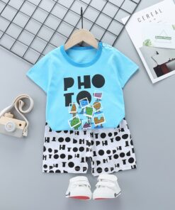 Unni-yun Casual Baby Kids Sport Clothing Plaid Lion Clothes Sets for Boys Costumes 100% Cotton Baby Clothes 6M -4 Years Old