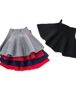 Knit Skirts for girls Fashion Children's Skirt Little Girls Autumn Winter Short Tutu Skirt for Girl Birthday Party Girl Clothing
