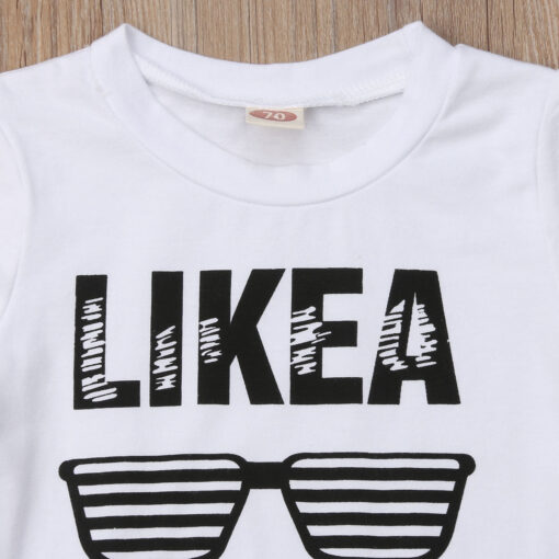 Baby Boys Clothes 2020 Hip Hop Short Sleeve Summer Toddler Infant Like A Boss Letter Tops T-shirt Camo Pants Outfits 2Pcs